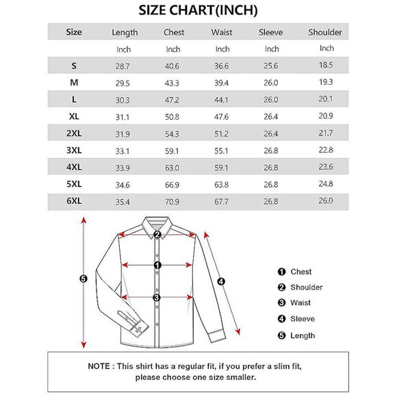 Men's Dress Shirts Long Sleeve Royal Blue - Picture 8 of 8